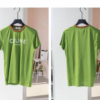 셀린느 수입프리미엄급 자수 로고 고급 실켓  라운드 티셔츠 | 명품 레플리카