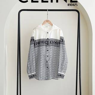 셀린느 수입 루즈핏 후드 시스루셔츠 | 명품 레플리카