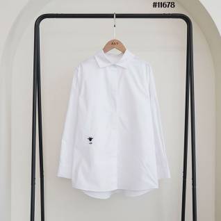 크리스찬 디올 레플리카 루즈핏 벌자수 코튼 포플린 셔츠 | 명품 레플리카