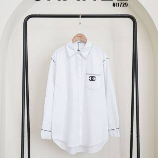 샤넬 레플리카 로고라인 화이트 셔츠 | 명품 레플리카