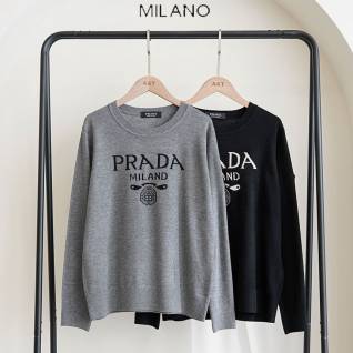 프라다 레플리카 삼각로고 밀라노 라운드 니트 스웨터 | 명품 레플리카